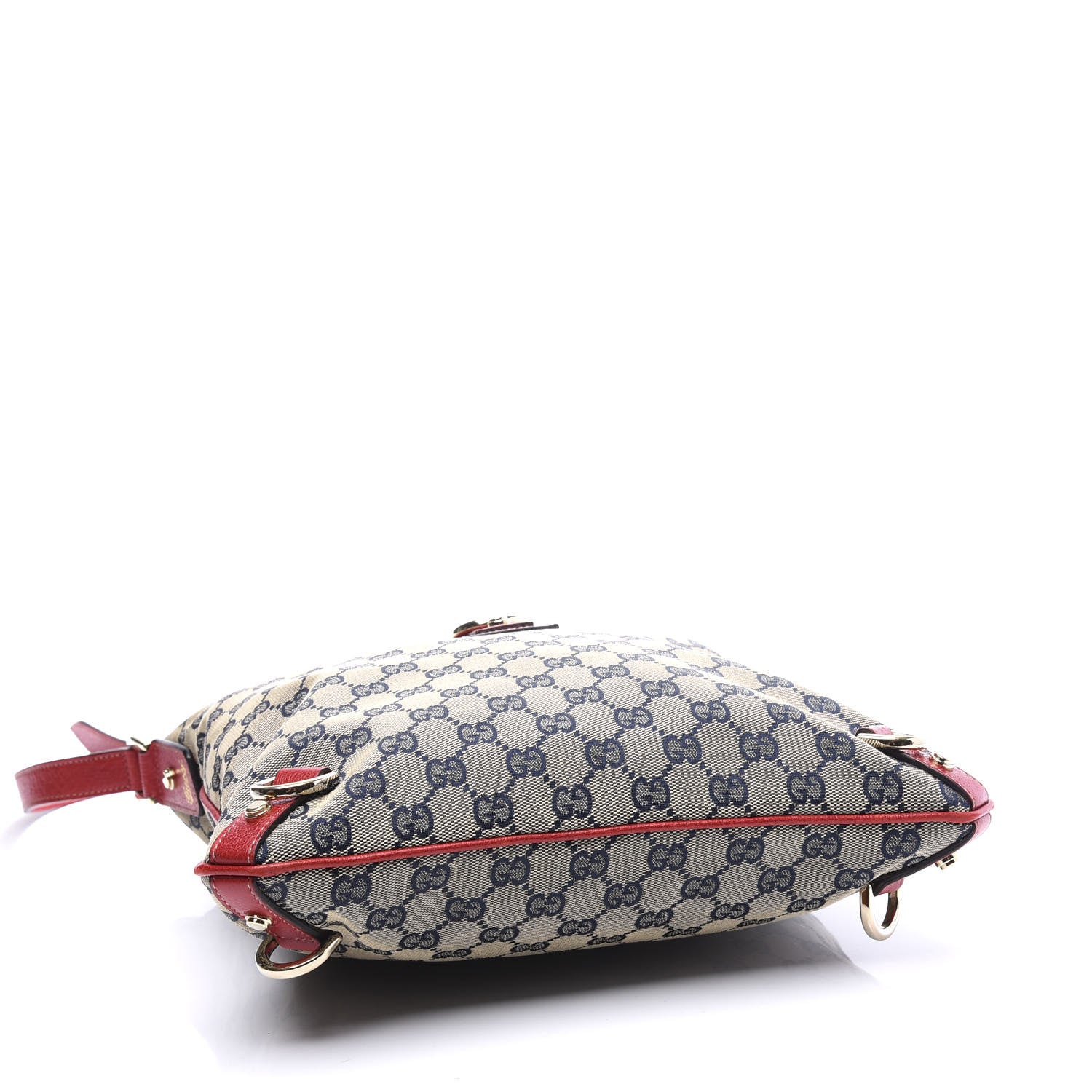 Gucci Monogram Abbey Messenger Bag Navy Red 3 of 9