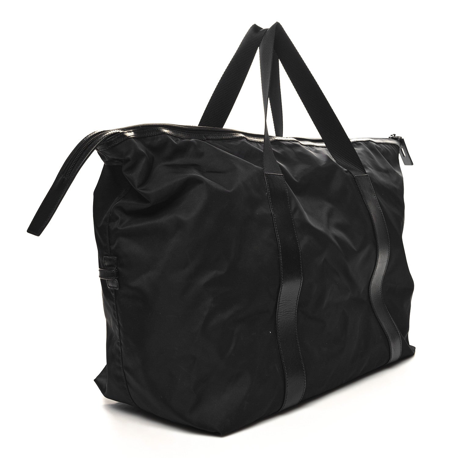 Prada Tessuto Nylon Saffiano Carry On Travel Bag Black 2 of 12