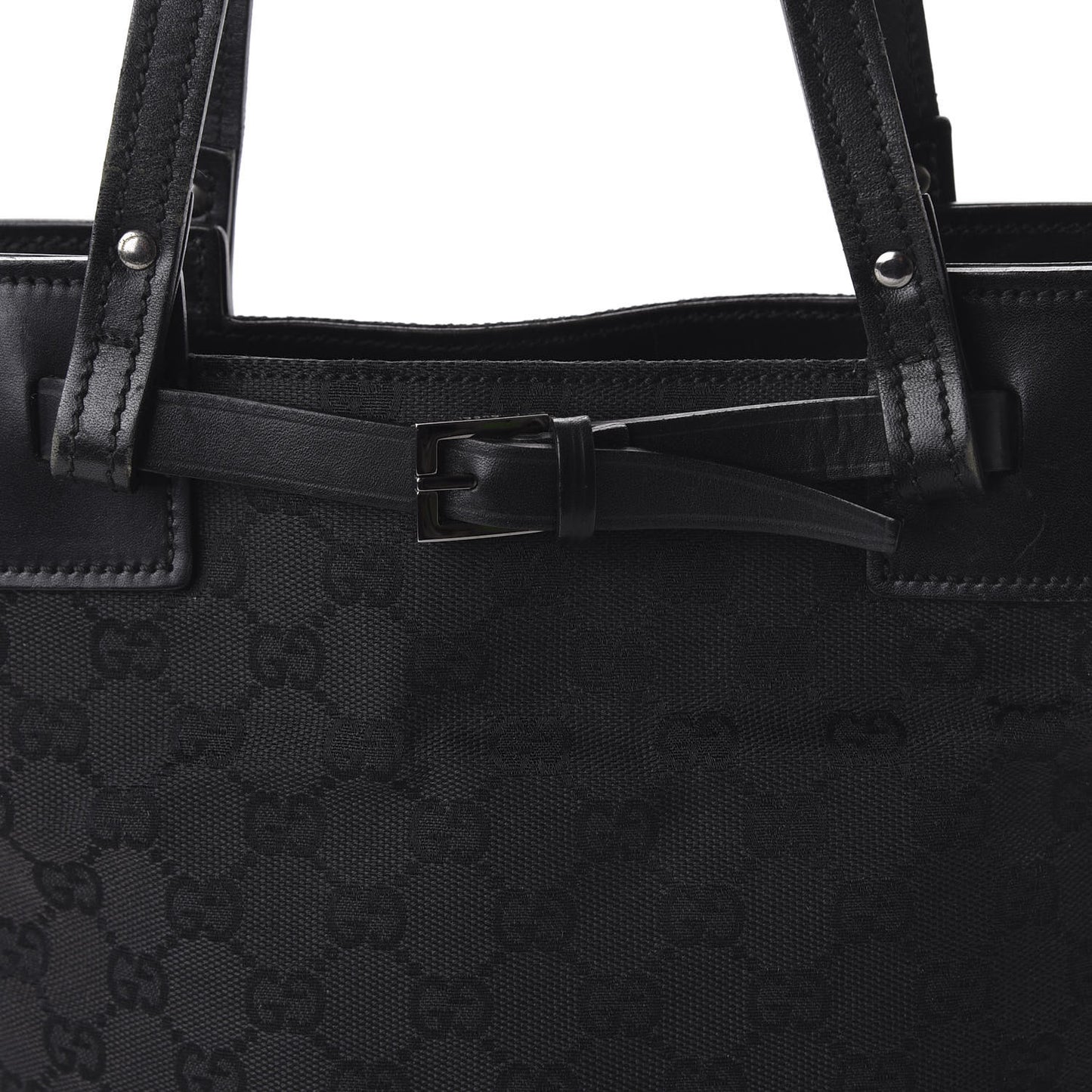 Monogram Small Bucket Tote Black