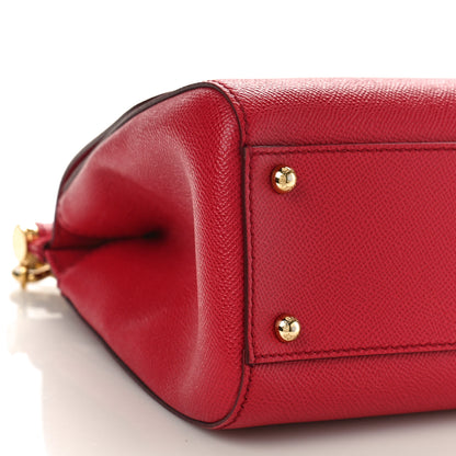 Dolce & Gabbana Dauphine Medium Miss Sicily Satchel Dark Red 7 of 8