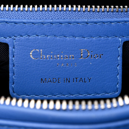 Christian Dior Lambskin Cannage Medium Lady Dior Blue Persan 6 of 12