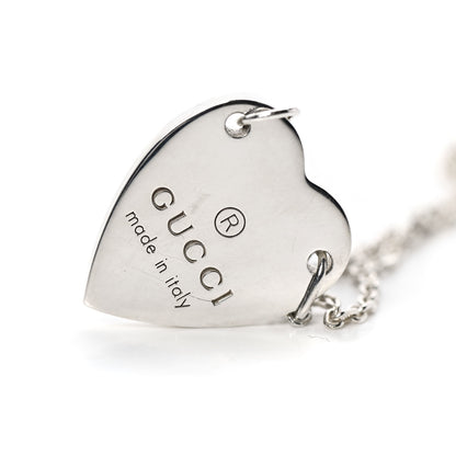 Gucci Sterling Silver Trademark Heart Bracelet 4 of 6