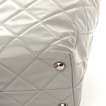 Chanel Vinyl Quilted Large In The Business Tote Light Grey 11 of 20