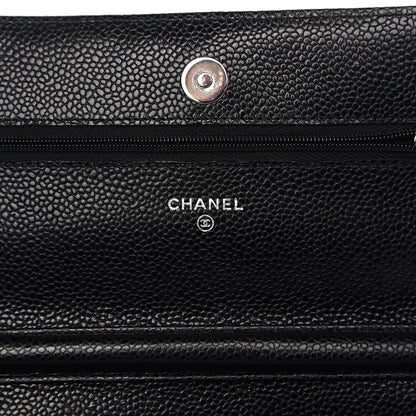 Chanel Caviar Quilted Wallet On Chain WOC Black 5 of 11