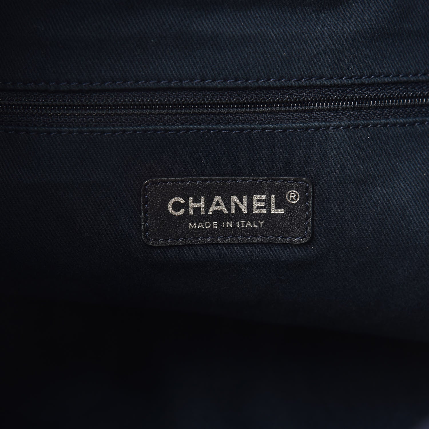 Chanel Woven Straw Raffia Large Deauville Backpack White Navy 7 of 11