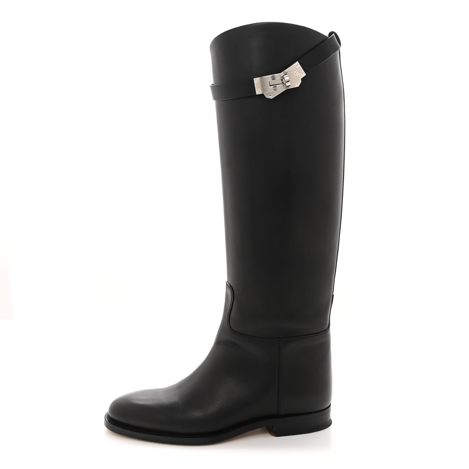 Hermes Box Kelly Jumping Boots 36 Black 1 of 14