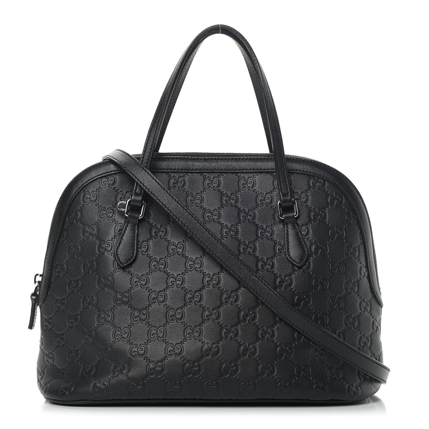 Guccissima Medium Dome Bag Black