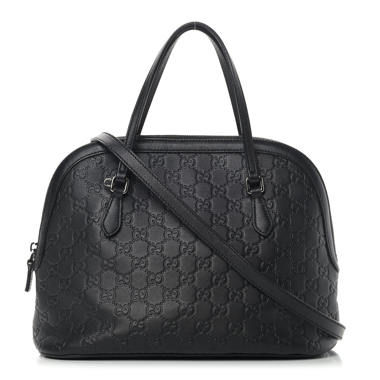 Gucci Guccissima Medium Dome Bag Black 1 of 11