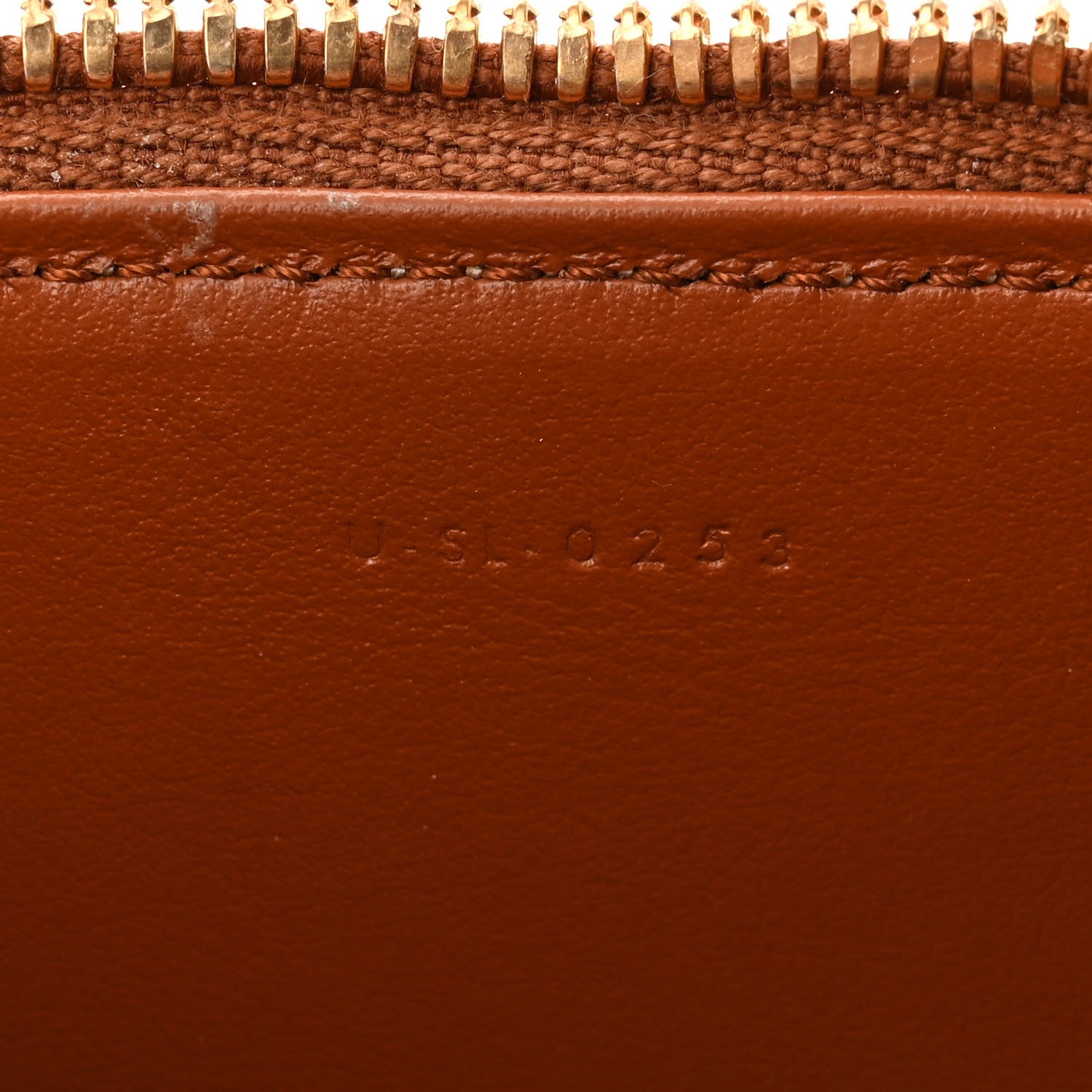 Celine Smooth Calfskin Cuir Triomphe Mini Vanity Case Tan 8 of 16