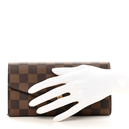 Louis Vuitton Damier Ebene Sarah Wallet NM 3 of 13