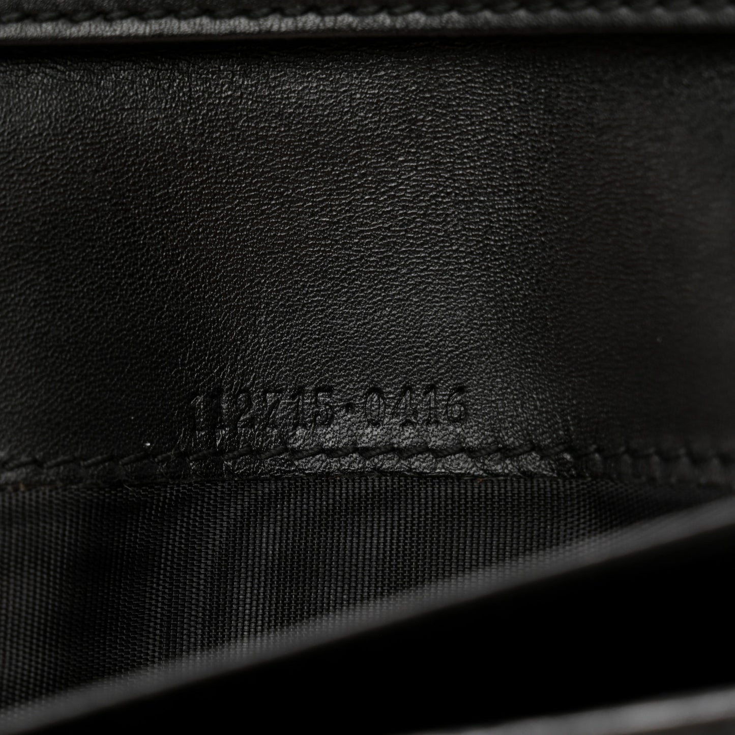 Guccissima Margaux Calfskin Metal Bar Continental Flap Wallet Black