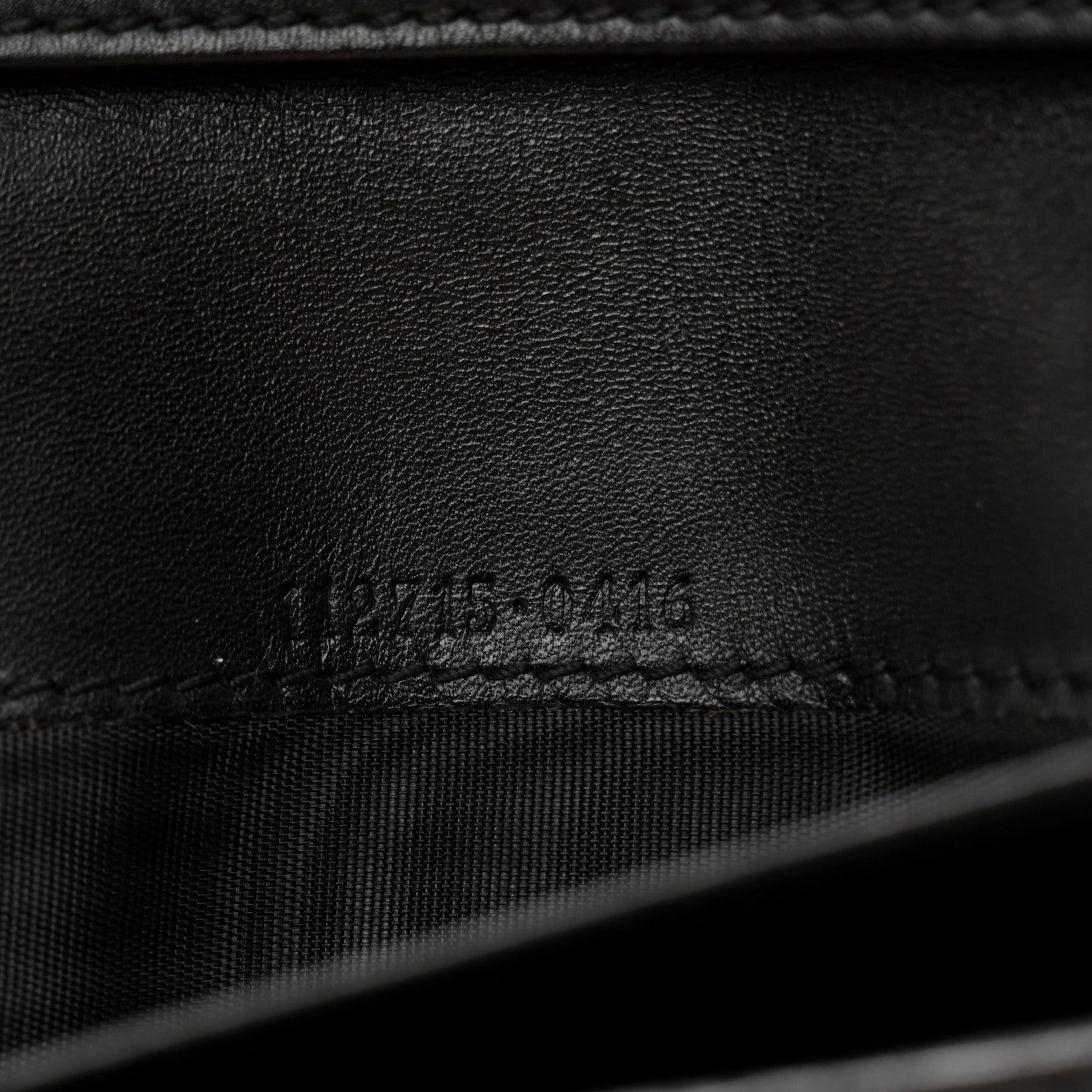 Gucci Guccissima Margaux Calfskin Metal Bar Continental Flap Wallet Black 7 of 9