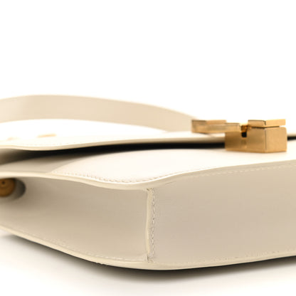 Saint Laurent Smooth Calfskin Carre Satchel Crema Soft 8 of 10