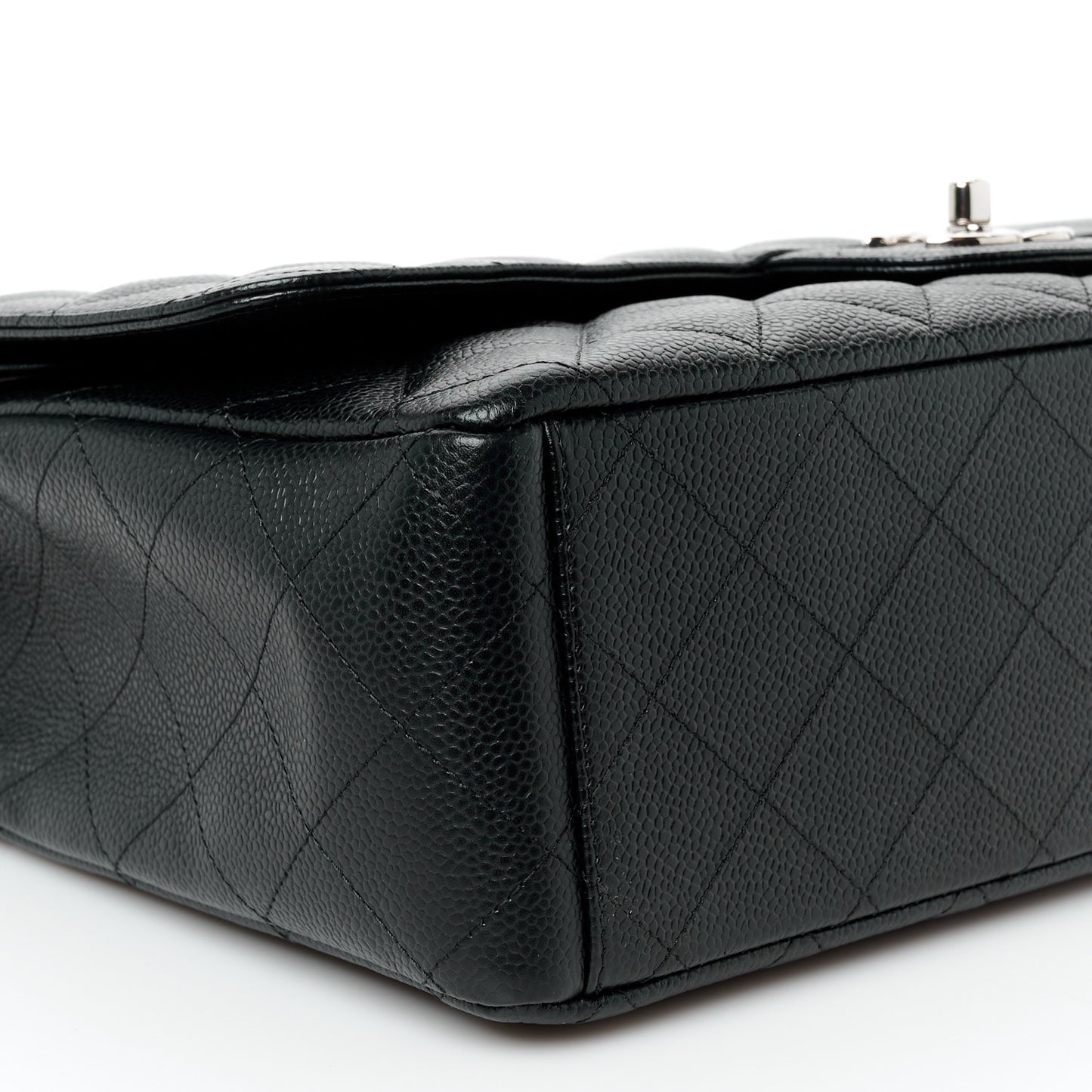 Caviar Quilted Maxi Double Flap Black