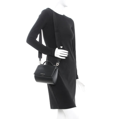 Givenchy Calfskin Mini Pandora Box Logo Strap Crossbody Bag Black 2 of 7