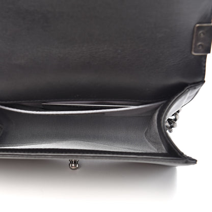 Chanel Calfskin Double Stitch Small Boy Flap Black 5 of 10