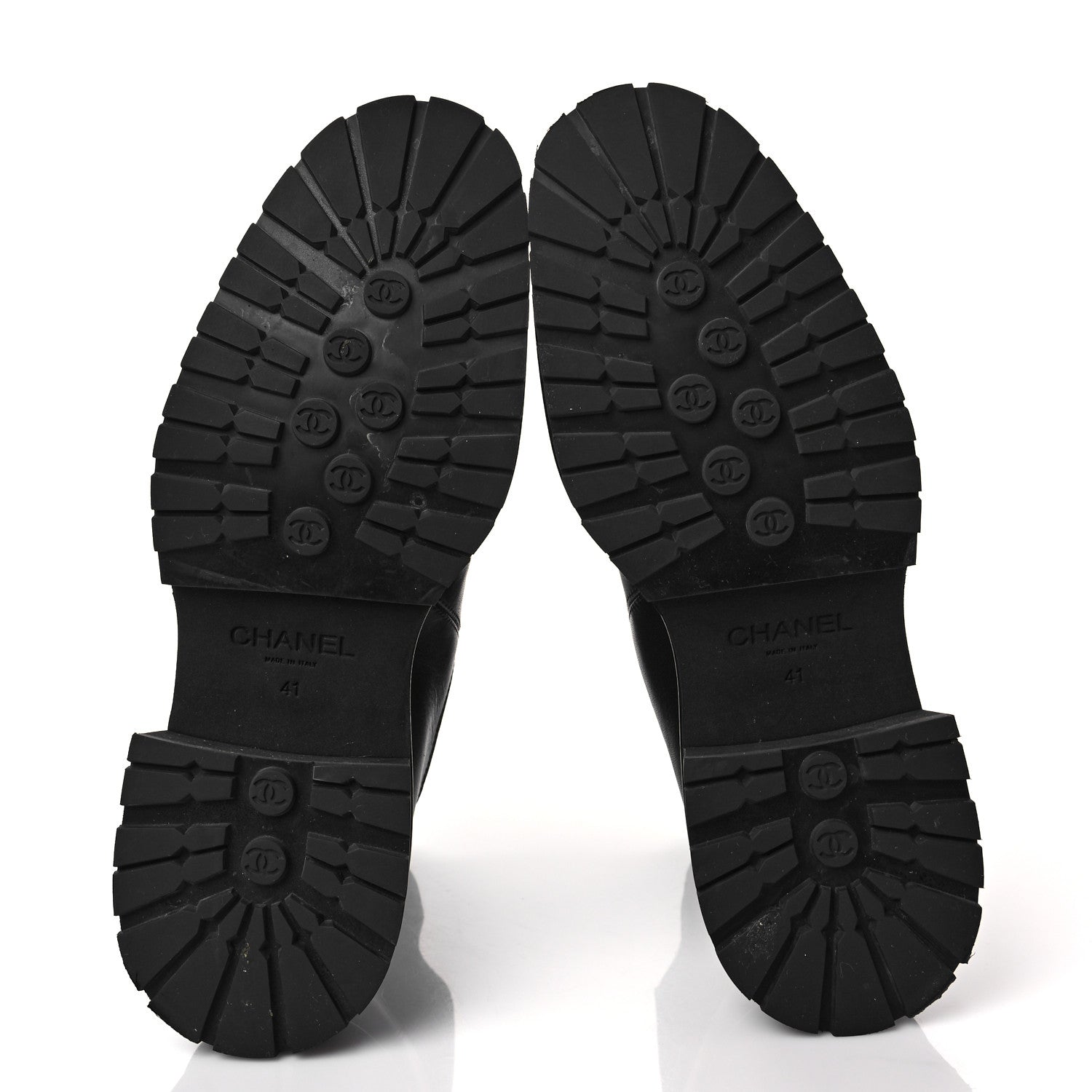 Chanel Calfskin Patent Cap Toe Ankle Boots 41 Black 5 of 7