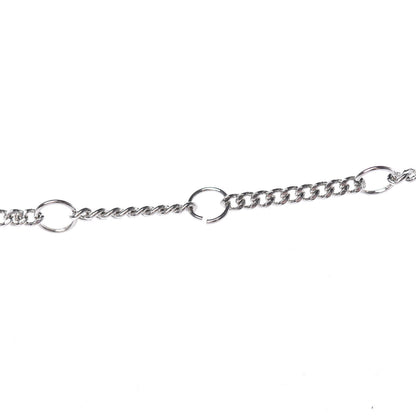 Christian Dior Crystal Buckle Necklace Silver 5 of 5