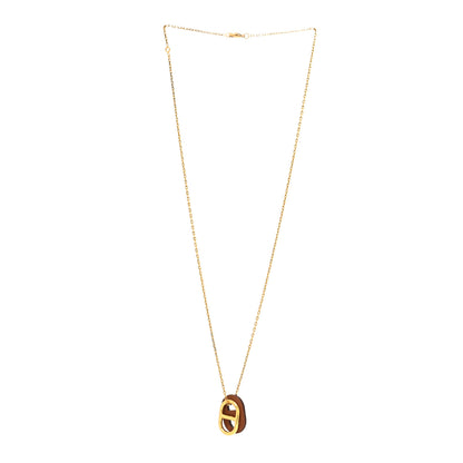 Hermes Swift O'Maillon Pendant Necklace Gold 3 of 6