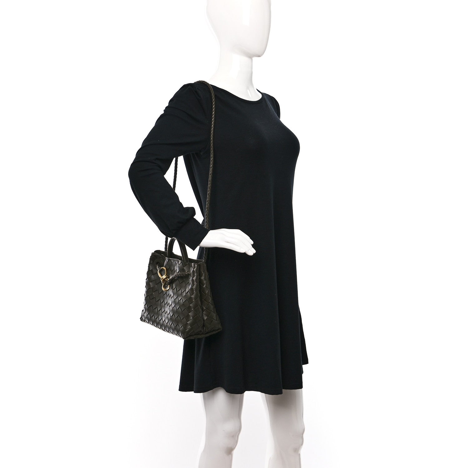 Bottega Veneta Nappa Intrecciato Small Andiamo Shoulder Bag Fondant 2 of 10