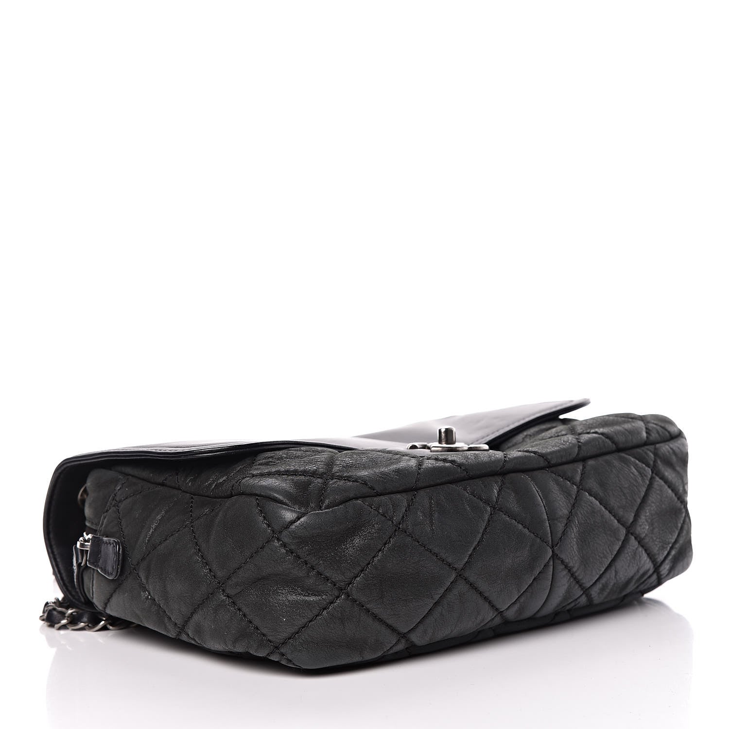 Chanel Iridescent Calfskin Medium In the Mix Flap Black 4 of 17