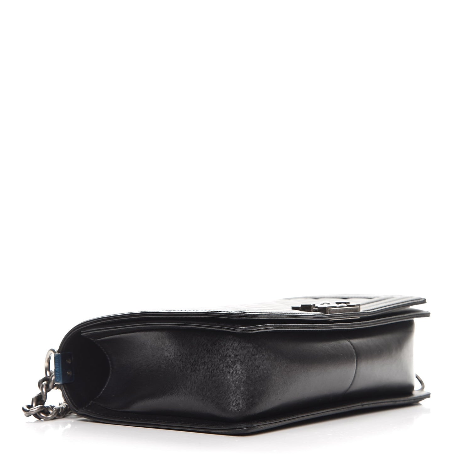 Lambskin Quilted New Medium Boy Flap Black
