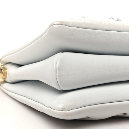 Louis Vuitton Lambskin Embossed Monogram LV Garden Coussin PM Cream 10 of 12
