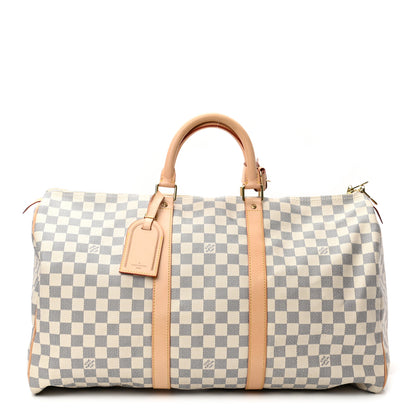 Louis Vuitton Damier Azur Keepall 50 1 of 12