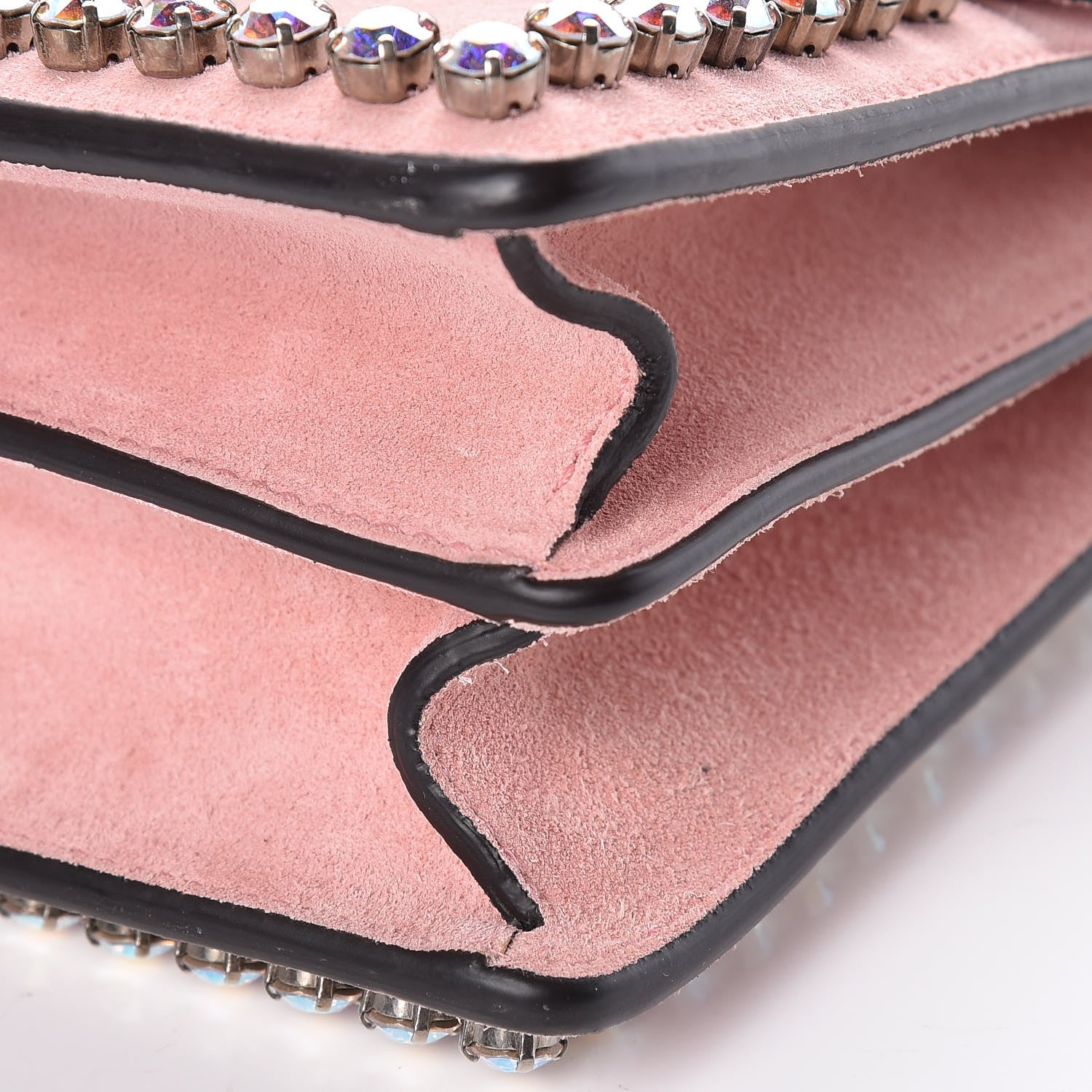 Gucci Suede Crystal Small Dionysus Shoulder Bag Peonia 9 of 9