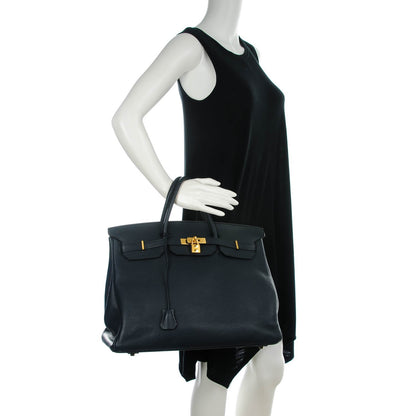 Hermes Taurillon Clemence Birkin 40 Bleu Obscur 2 of 23
