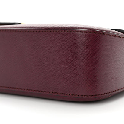 Salvatore Ferragamo Hammered Calfskin Gancini Bree Flap Barolo 9 of 13
