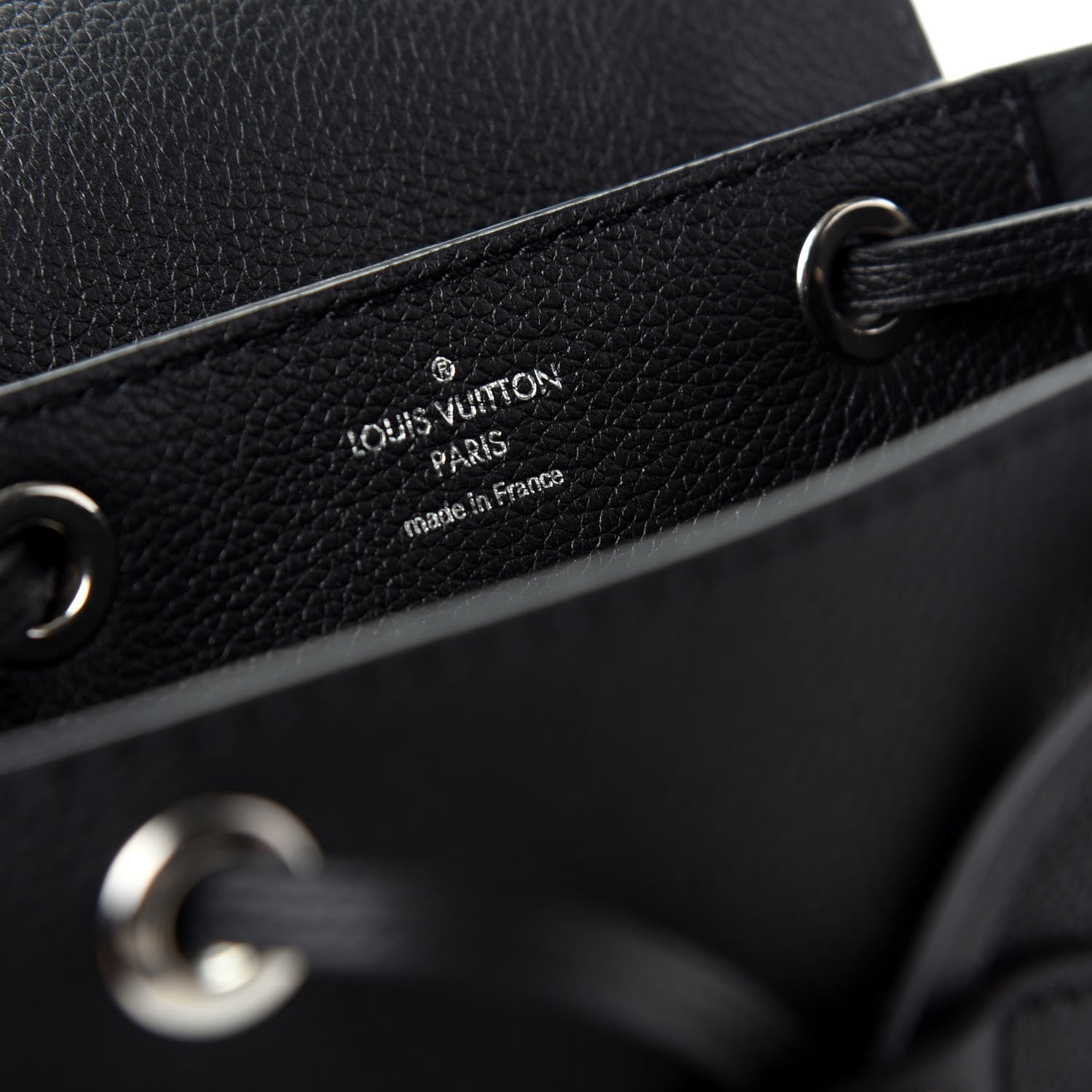 Louis Vuitton Calfskin Lockme Mini Backpack Black 7 of 9