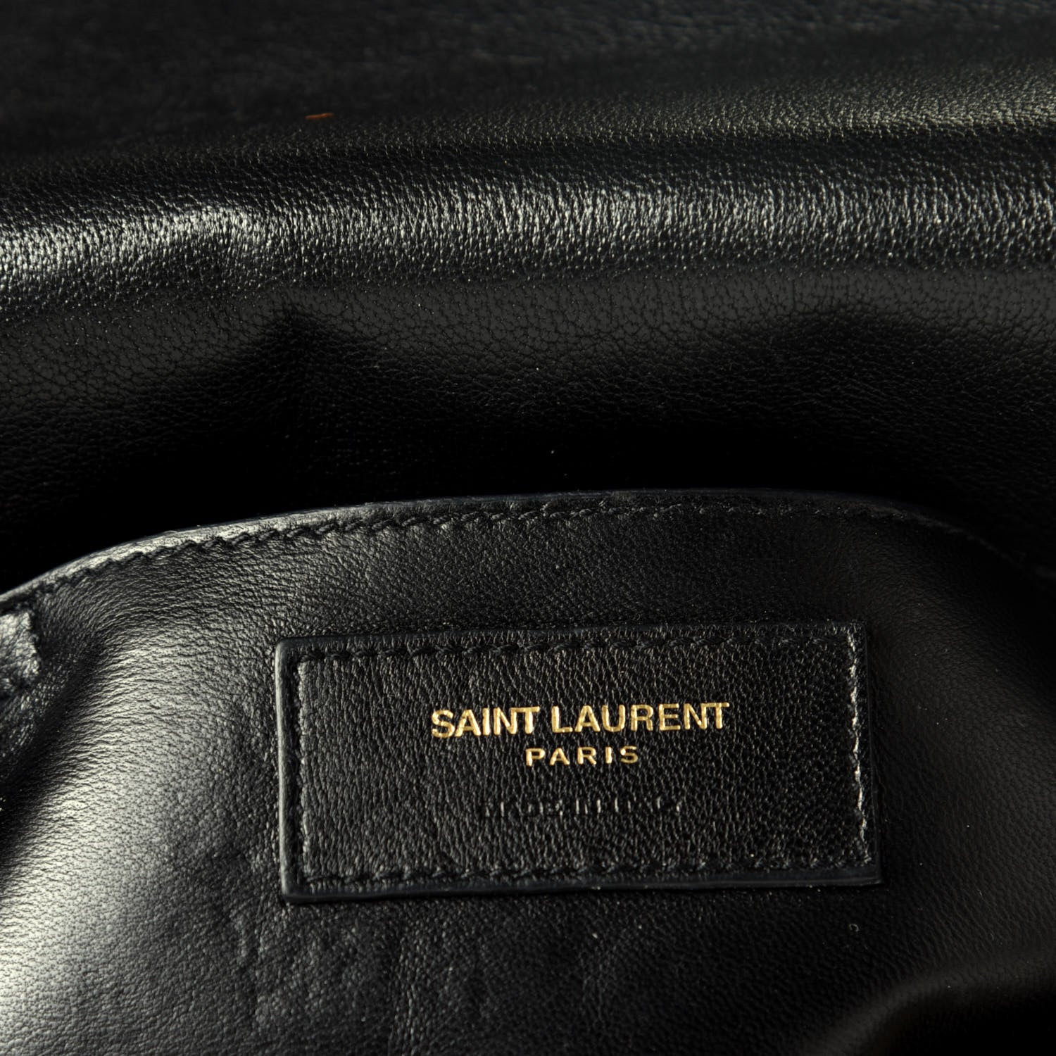 Saint Laurent Sheepskin Matelasse Chevron Monogram Large College Satchel Black 7 of 10