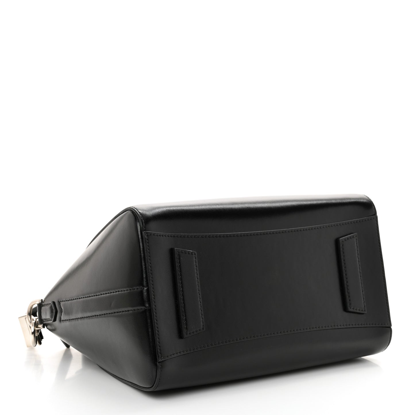Shiny Lord Calfskin Small Antigona Black