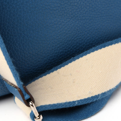Hermes Taurillon Clemence Amazone Evelyne III GM Mykonos White 12 of 14