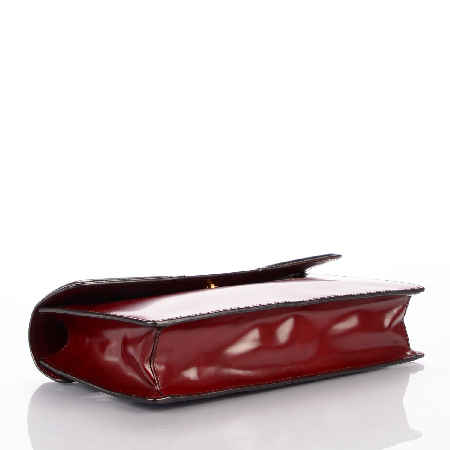 Prada Spazzolato Flap Clutch Porpora Cord 4 of 7