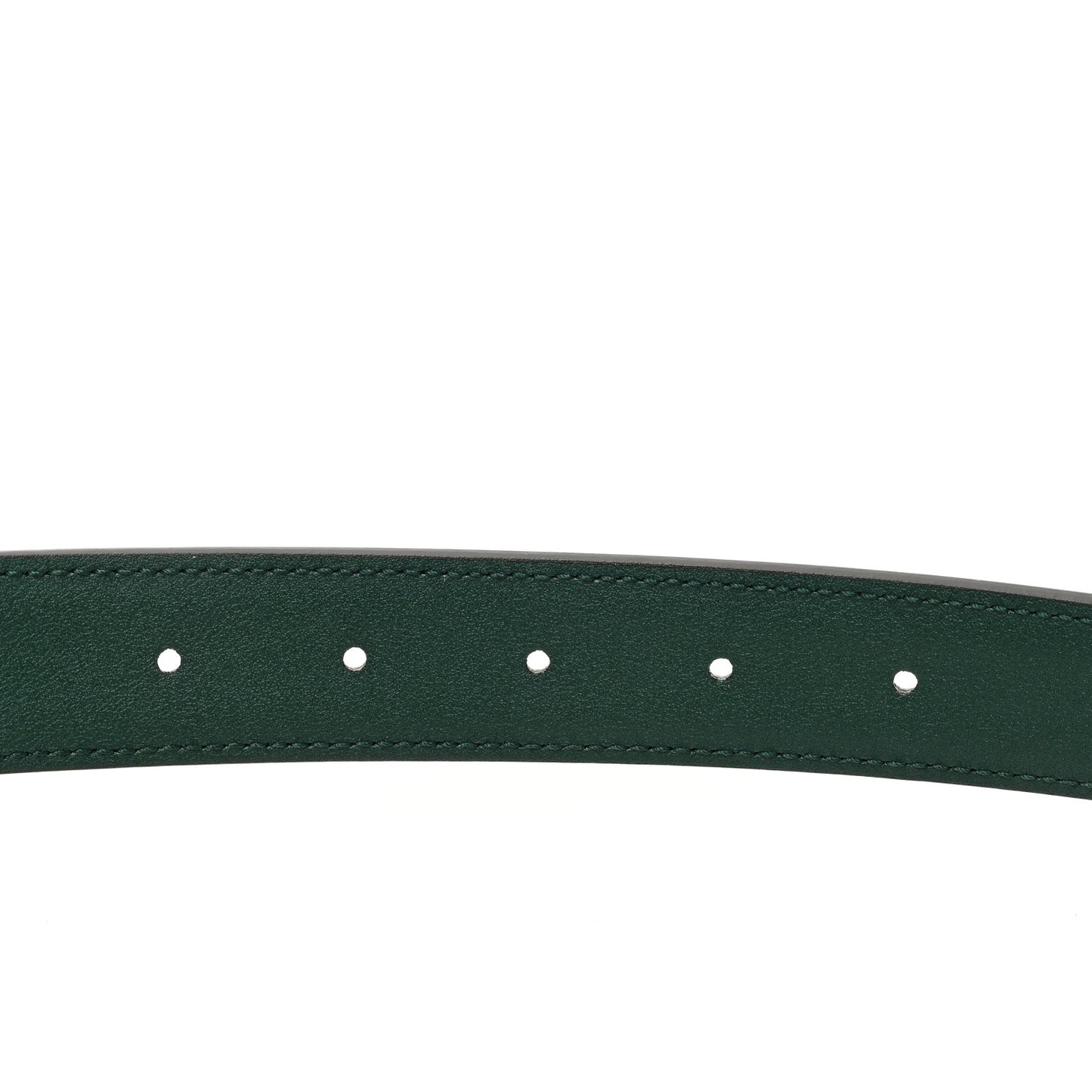Ciny Lux Calfskin G Cube Memorable 25mm Belt 95 38 Vintage Green