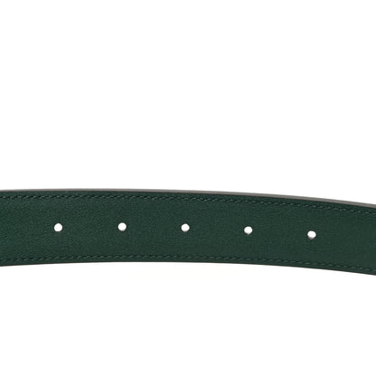 Gucci Ciny Lux Calfskin G Cube Memorable 25mm Belt 95 38 Vintage Green 5 of 5