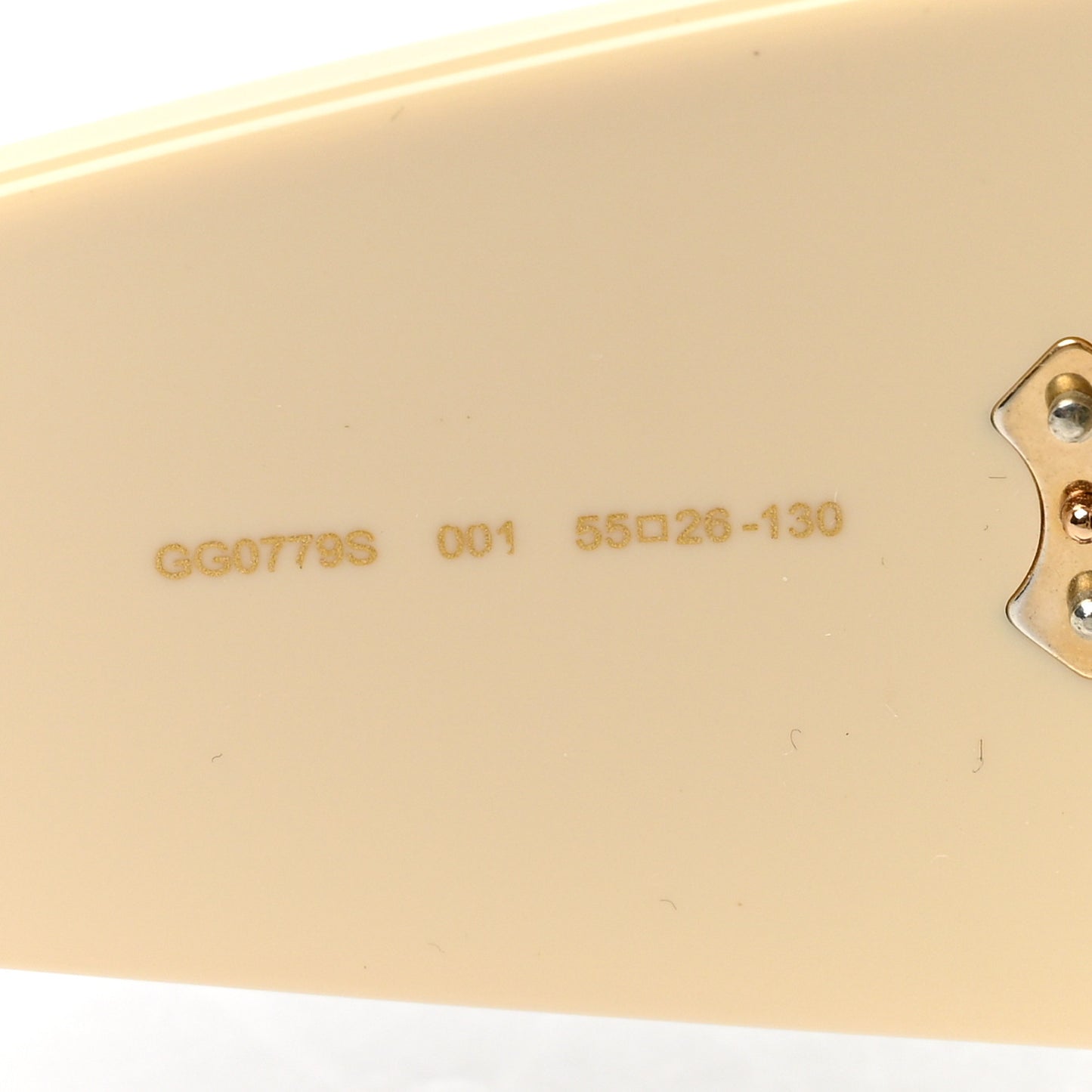 Acetate Round Sunglasses GG0779S Ivory