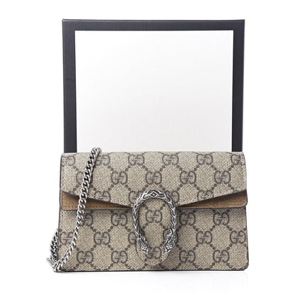 Gucci GG Supreme Monogram Super Mini Dionysus Shoulder Bag Taupe 10 of 10