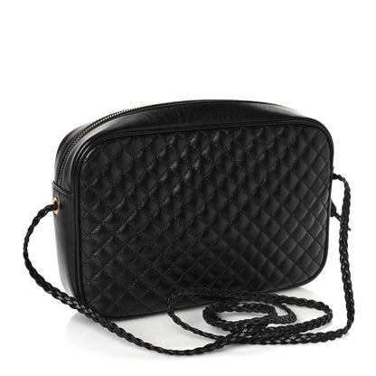 Gucci Calfskin Web Trapuntata Small GG Shoulder Bag Black 3 of 9