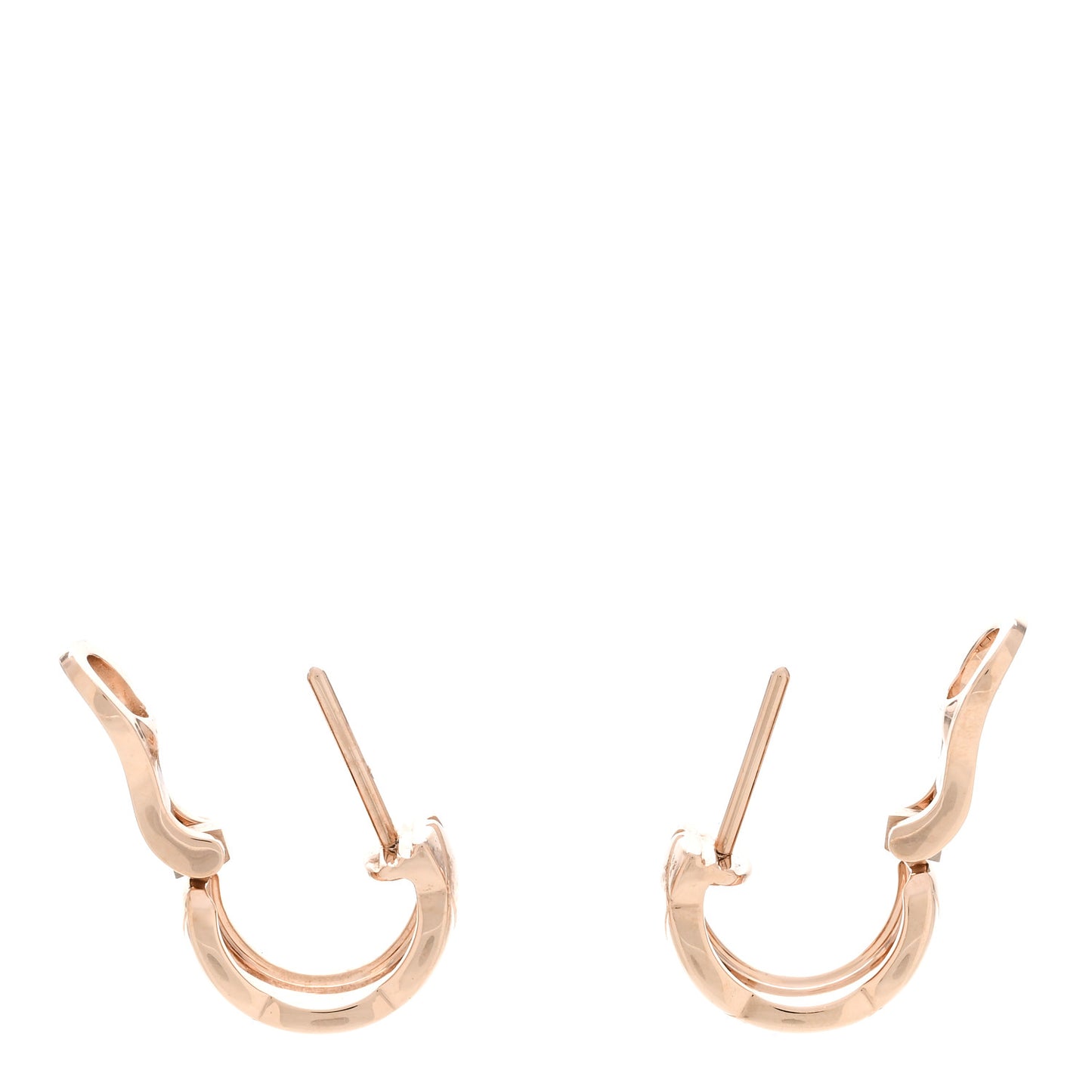 18K Beige Gold Coco Crush Hoop Earrings