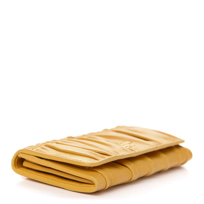 Prada Nappa Gaufre Continental Wallet Ginestra 4 of 16