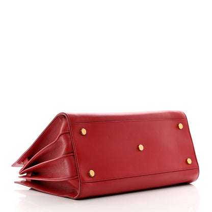 Saint Laurent Calfskin Small Sac De Jour Lipstick Red 4 of 12