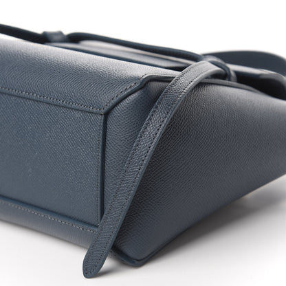 Celine Grained Calfskin Nano Belt Bag Abyss Blue 7 of 10