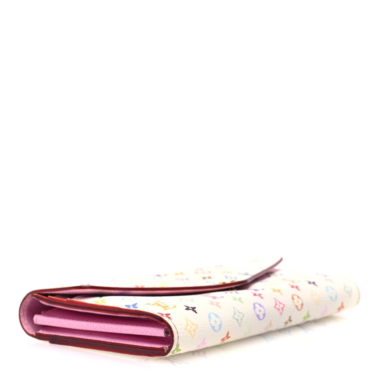 Monogram Multicolor Sarah Wallet NM White Litchi