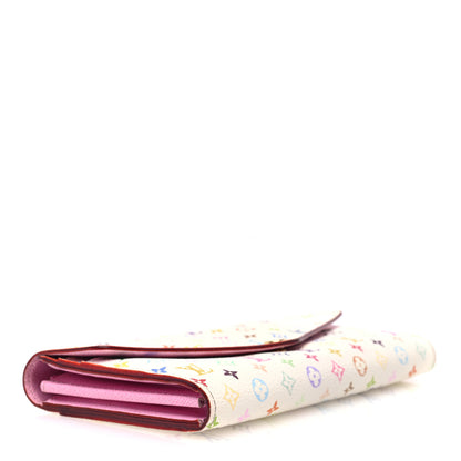 Louis Vuitton Monogram Multicolor Sarah Wallet NM White Litchi 4 of 6