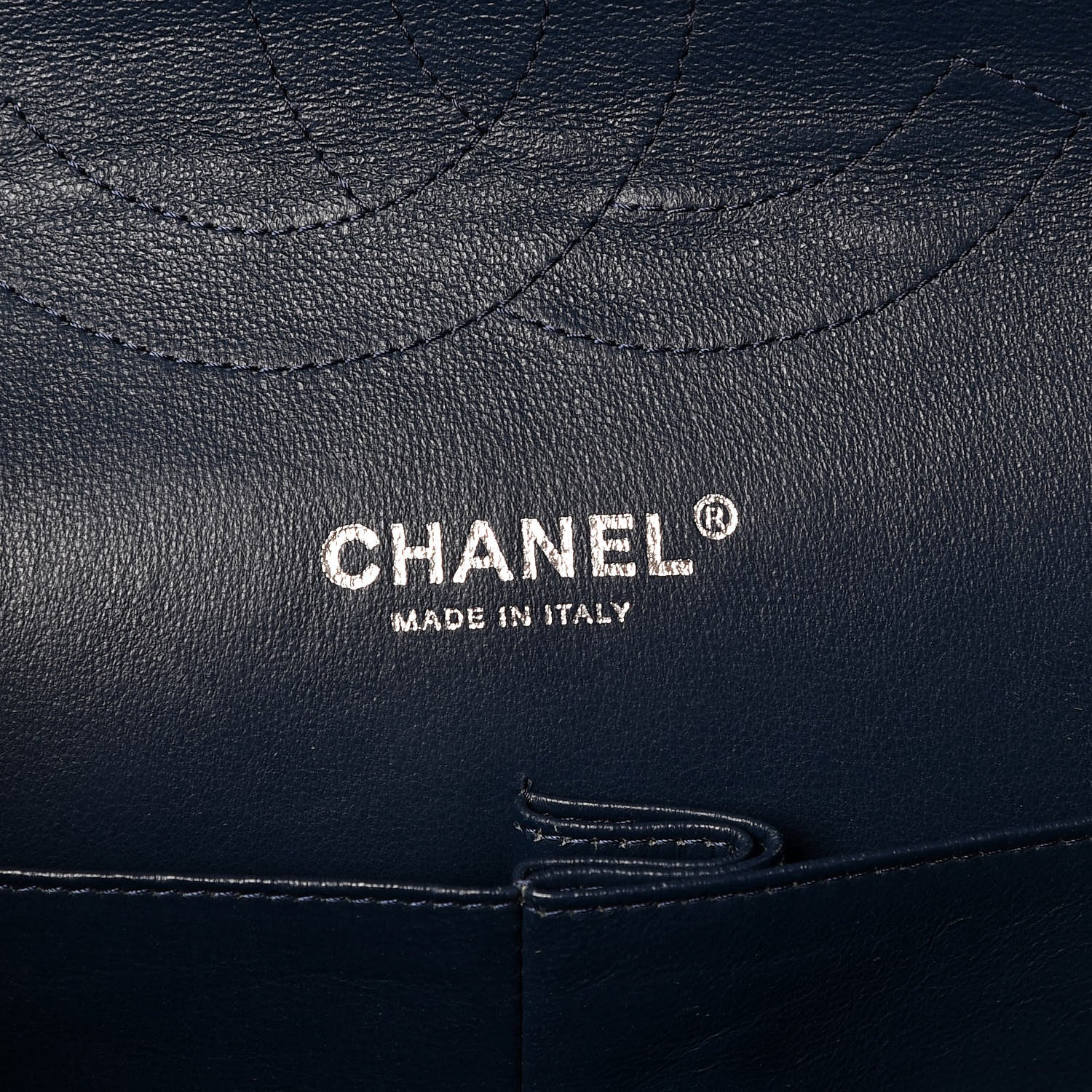 Chanel Caviar Quilted Jumbo Double Flap Navy 8 of 14