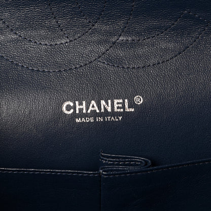 Chanel Caviar Quilted Jumbo Double Flap Navy 8 of 14