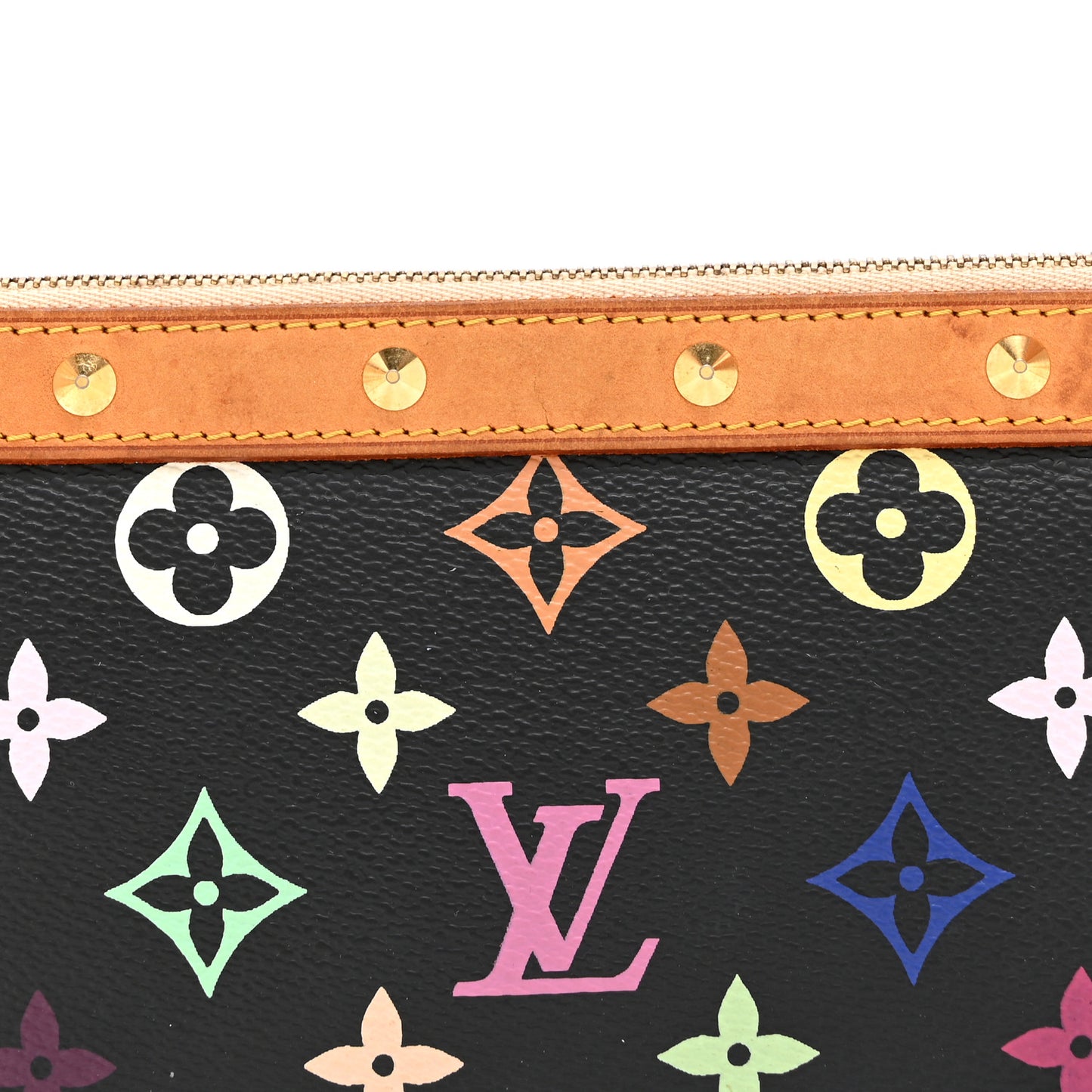 Monogram Multicolor Pochette Accessories Black